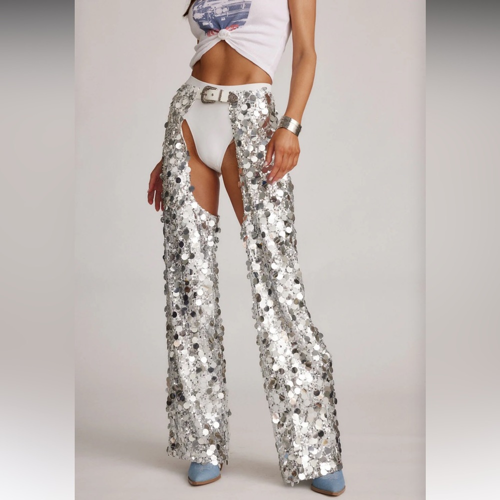 12th Tribe Walker Silver Payette Chaps size S